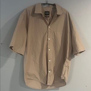 ONLY & SONS Men's Tan Button Down Shirt Medium